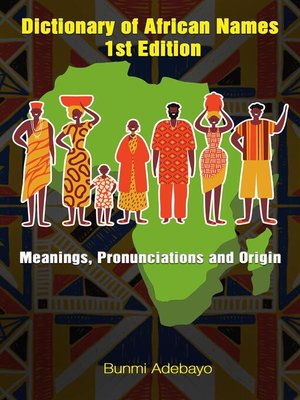 cover image of Dictionary of African Names